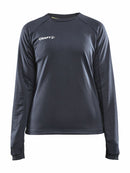 Craft Evolve Crew Neck W Asphalt - Suomen Brodeeraus