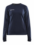 Craft Evolve Crew Neck W Navy - Suomen Brodeeraus