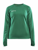 Craft Evolve Crew Neck W Team green - Suomen Brodeeraus