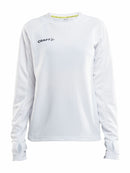 Craft Evolve Crew Neck W White - Suomen Brodeeraus
