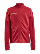 Craft Evolve Full Zip JR Bright red - Suomen Brodeeraus