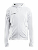 Craft Evolve Hood Jacket JR White - Suomen Brodeeraus