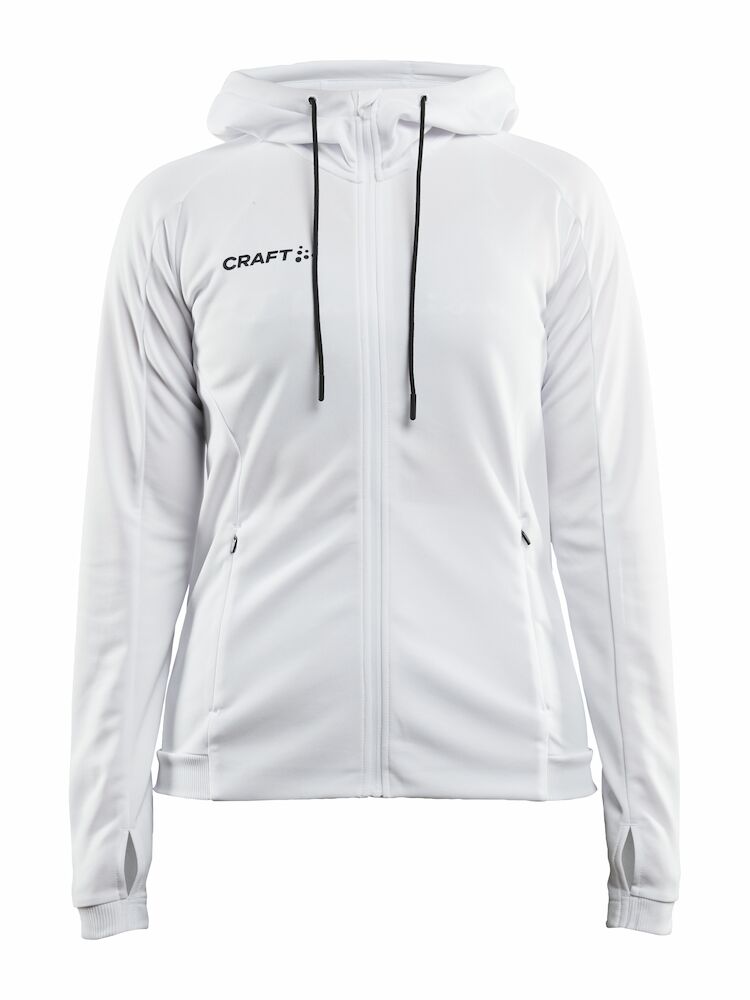 Craft Evolve Hood Jacket W White - Suomen Brodeeraus