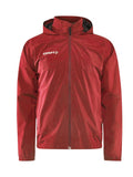 Craft Evolve Rain Jacket M Bright red - Suomen Brodeeraus