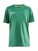 Craft Evolve Tee JR Team green - Suomen Brodeeraus