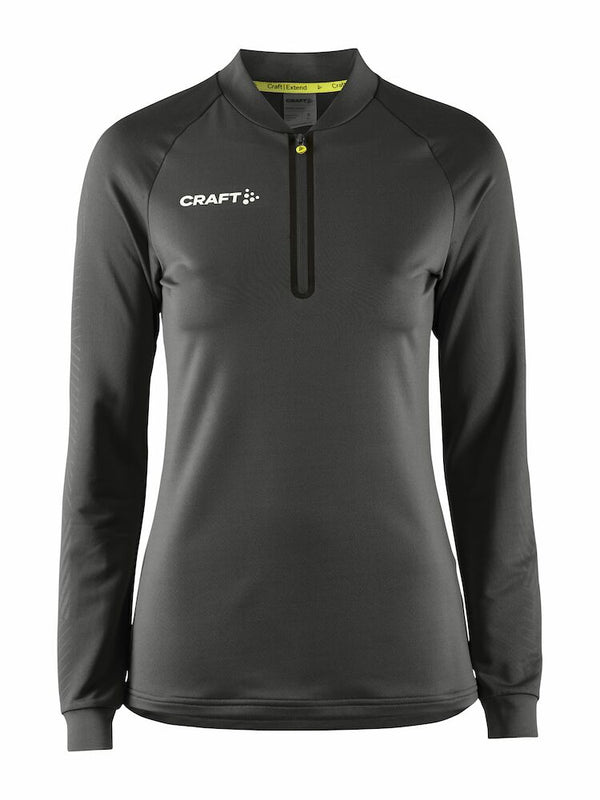 Craft Extend Half Zip W Asphalt - Suomen Brodeeraus