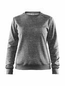 Craft Leisure Crewneck women Dk greymel. - Suomen Brodeeraus