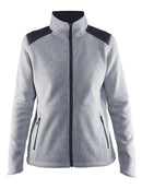 Craft Noble zip jacket fleece wome grey melange - Suomen Brodeeraus