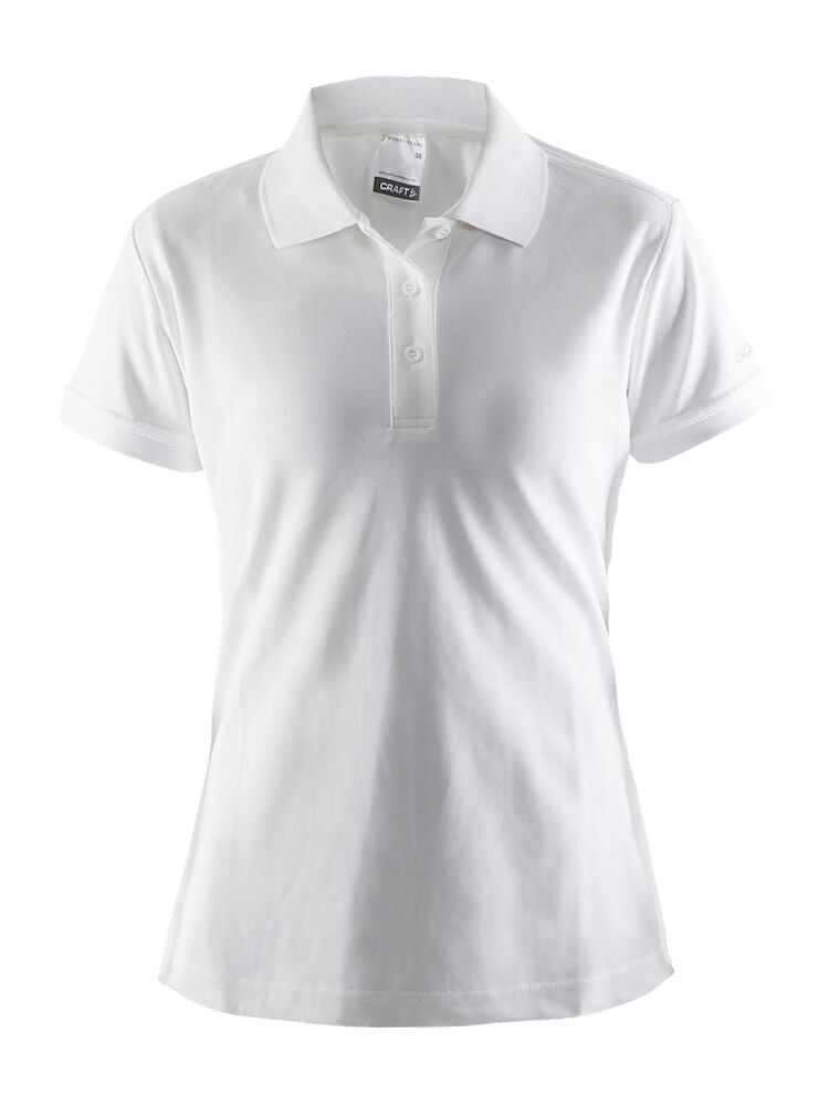 Craft Polo Shirt Pique Classic women White - Suomen Brodeeraus