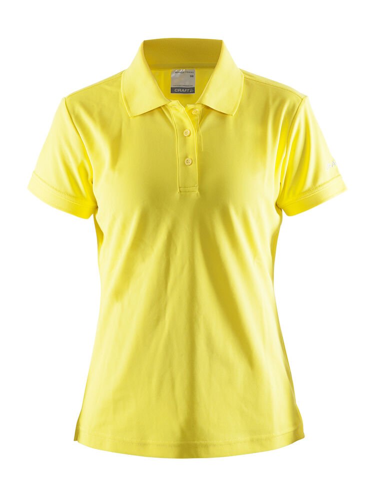 Craft Polo Shirt Pique Classic women Yellow - Suomen Brodeeraus