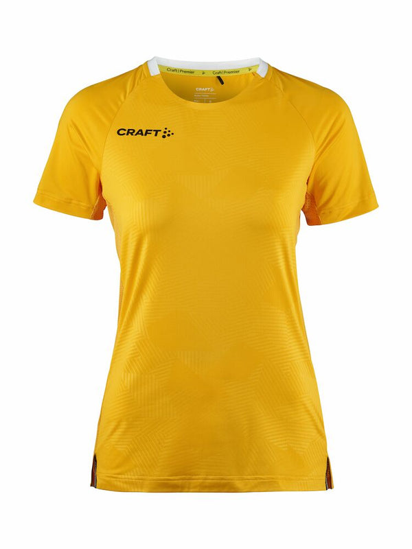 Craft Premier Solid Jersey W Yellow - Suomen Brodeeraus