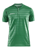 Craft Pro Control Button Jersey T green/whit - Suomen Brodeeraus