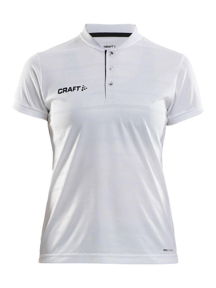 Craft Pro Control Button Jersey W White/black - Suomen Brodeeraus