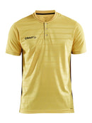 Craft Pro Control Button Jersey Yellow/black - Suomen Brodeeraus