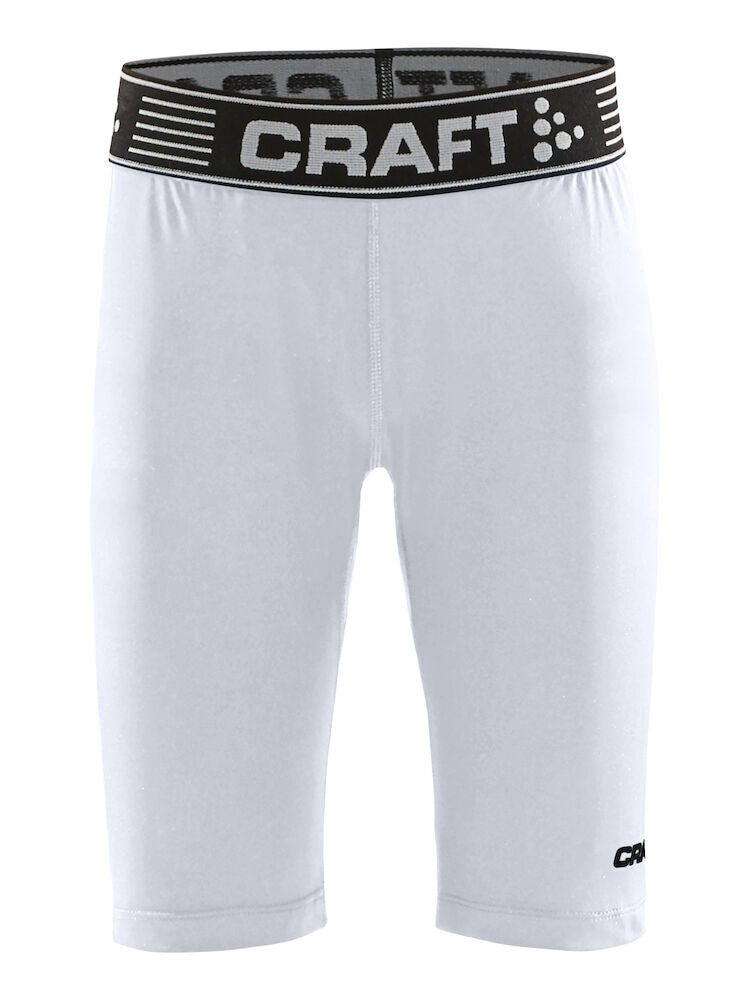 Craft Pro Control Compression Short Tigh White - Suomen Brodeeraus