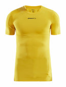 Craft Pro Control Compression Tee Yellow - Suomen Brodeeraus