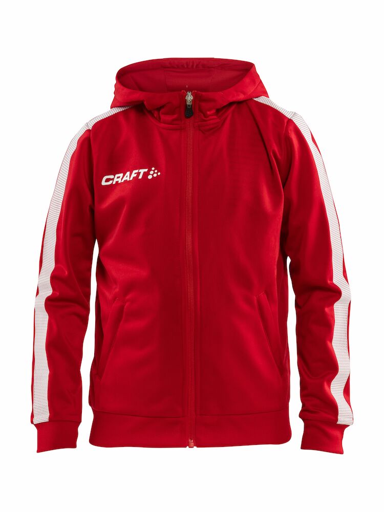 Craft Pro Control Hood Jacket JR Red/white - Suomen Brodeeraus