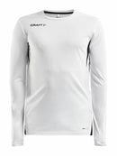 Craft PRO CONTROL IMPACT LS TEE M White/black - Suomen Brodeeraus