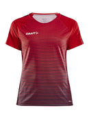 Craft Pro Control Stripe Jersey W Red/navy - Suomen Brodeeraus
