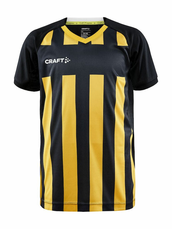 Craft Progress 2.0 Stripe Jersey Black/yellow - Suomen Brodeeraus