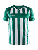 Craft Progress 2.0 Stripe Jersey M T green/whit - Suomen Brodeeraus