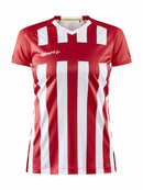 Craft Progress 2.0 Stripe Jersey W Red/white - Suomen Brodeeraus
