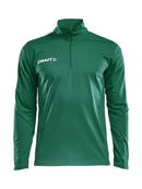 Craft Progress Halfzip LS tee men Team green - Suomen Brodeeraus