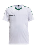 Craft Progress Jersey contrast JR White/team g - Suomen Brodeeraus