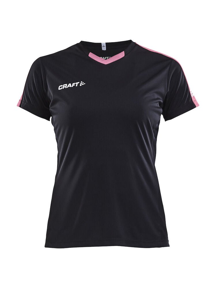 Craft Progress Jersey contrast wmn Black/pop - Suomen Brodeeraus