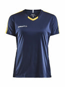 Craft Progress Jersey contrast wmn Navy/yellow - Suomen Brodeeraus