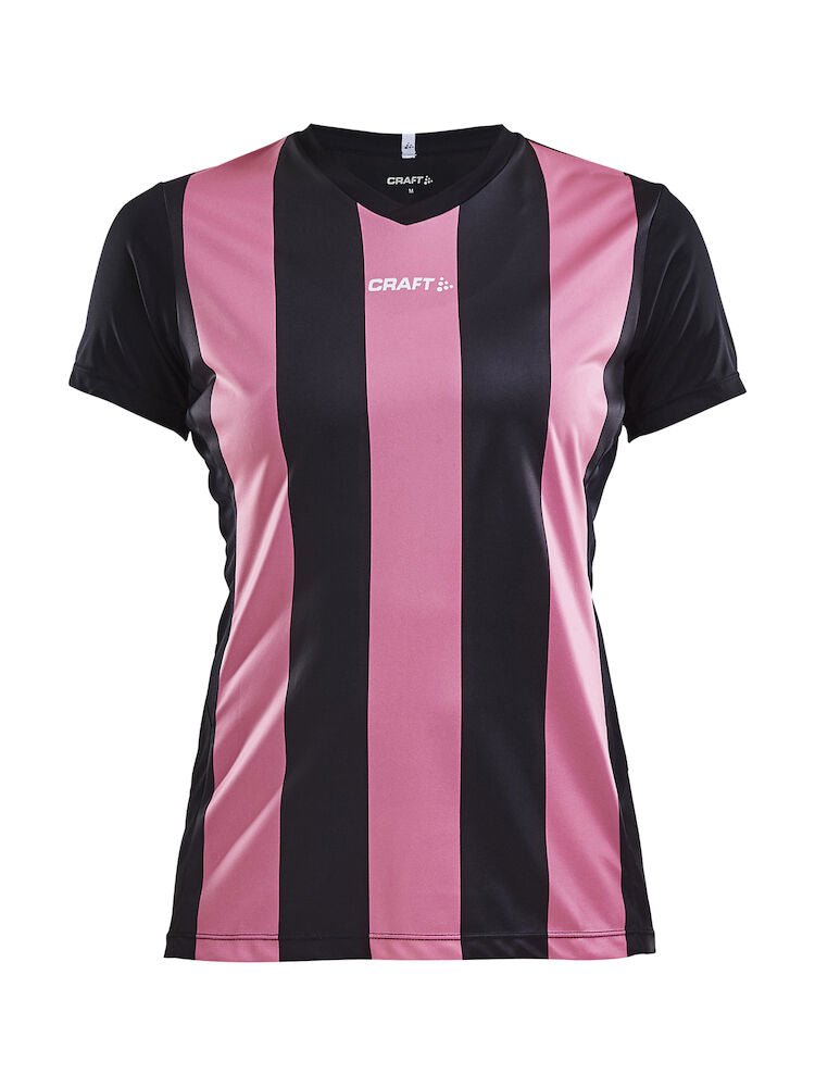 Craft Progress Jersey stripe wmn Black/pop - Suomen Brodeeraus