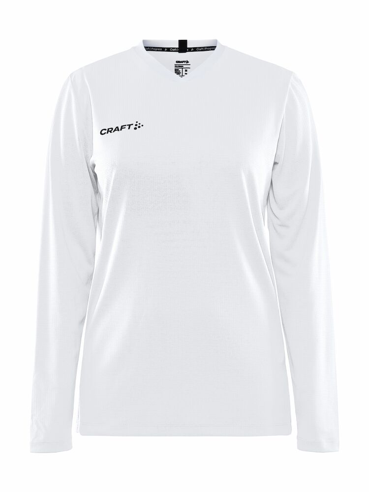 Craft Progress LS Basket Jersey W White - Suomen Brodeeraus