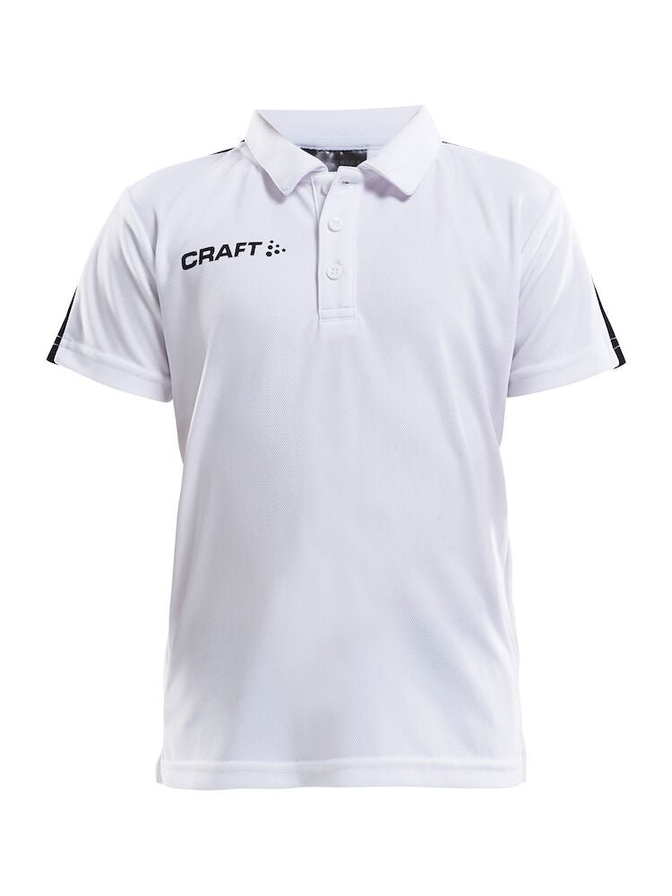 Craft Progress Polo Pique JR White - Suomen Brodeeraus