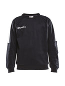 Craft Progress R-neck Sweater JR Black/white - Suomen Brodeeraus