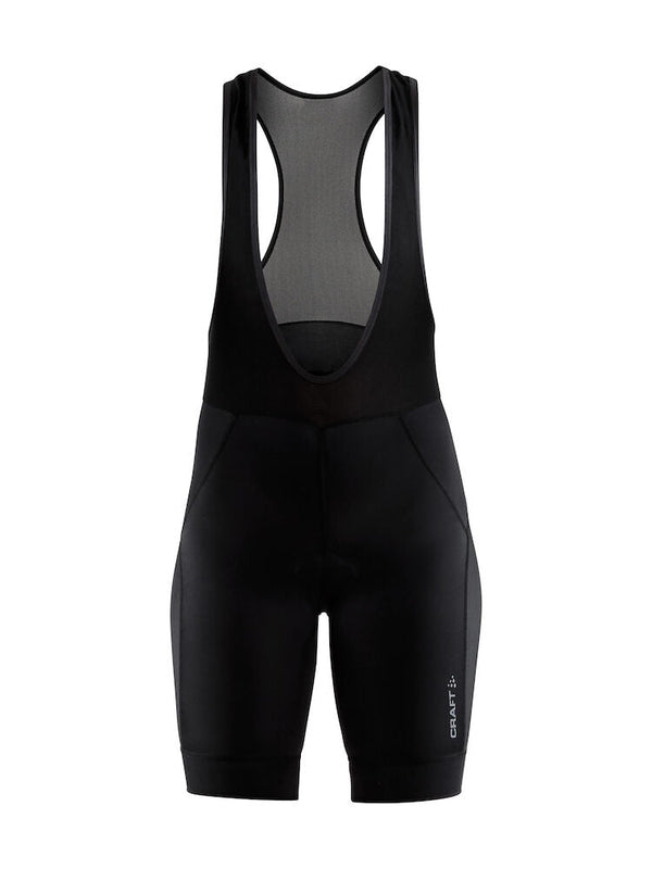 Craft Rise Bib Shorts women Black - Suomen Brodeeraus