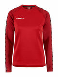 Craft Squad 2.0 Crewneck W Red/express - Suomen Brodeeraus