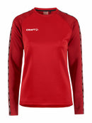 Craft Squad 2.0 Crewneck W Red/express - Suomen Brodeeraus