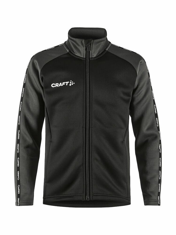 Craft Squad 2.0 Full Zip Jr Black/granite - Suomen Brodeeraus