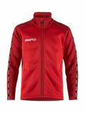 Craft Squad 2.0 Full Zip Jr Red/express - Suomen Brodeeraus