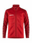 Craft Squad 2.0 Full Zip Jr Red/express - Suomen Brodeeraus