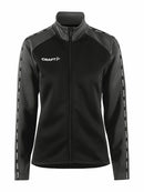 Craft Squad 2.0 Full Zip W Black/granite - Suomen Brodeeraus