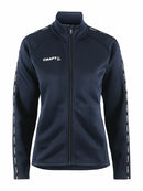 Craft Squad 2.0 Full Zip W Navy - Suomen Brodeeraus