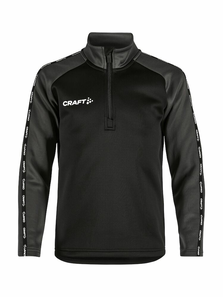 Craft Squad 2.0 Half Zip Jr Black/granite - Suomen Brodeeraus