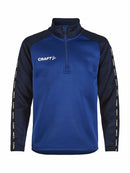 Craft Squad 2.0 Half Zip Jr Cobolt/navy - Suomen Brodeeraus