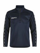 Craft Squad 2.0 Half Zip Jr Navy - Suomen Brodeeraus