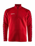 Craft Squad 2.0 Half Zip M Red/express - Suomen Brodeeraus