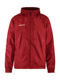 Craft Squad Go Wind Jacket M Bright red - Suomen Brodeeraus