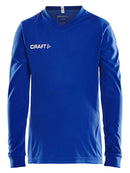 Craft Squad Jersey solid LS JR Club cobolt - Suomen Brodeeraus