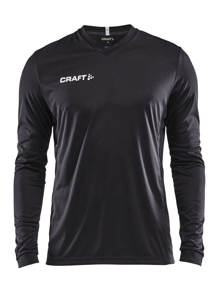 Craft Squad Jersey Solid LS M Black - Suomen Brodeeraus