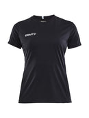 Craft Squad Jersey solid wmn Black - Suomen Brodeeraus